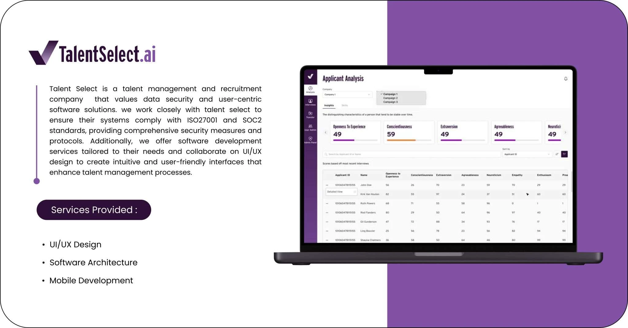 TalentSelect.ai - Talent Management Platform