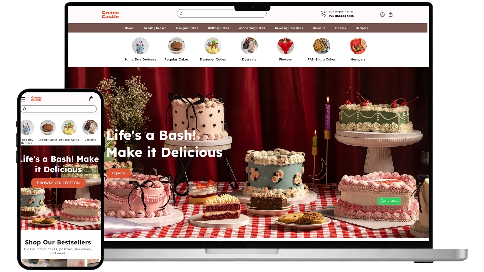 Creme Castle - Cake Shop Shopify Store