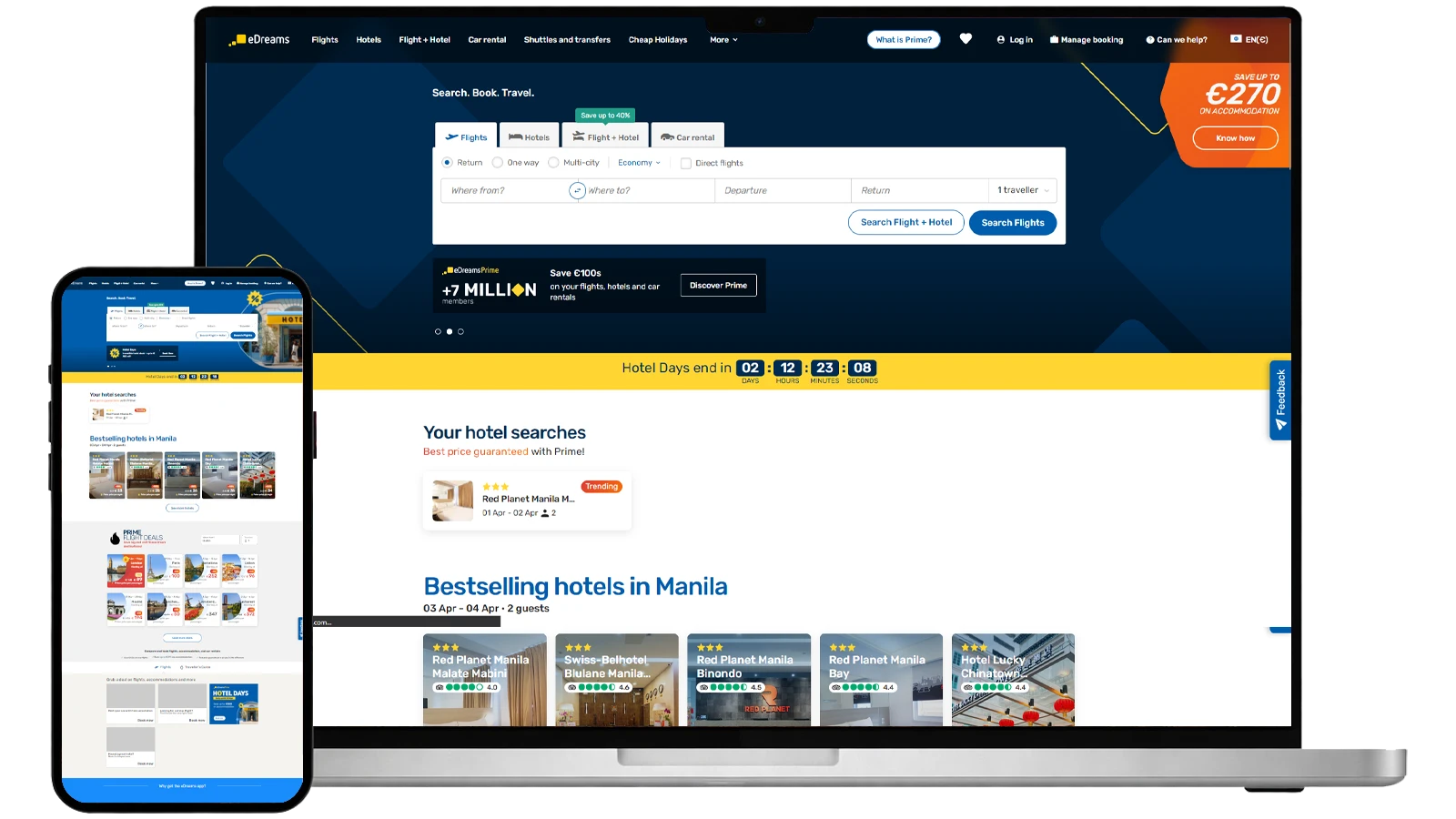 eDreams - Travel Booking Software