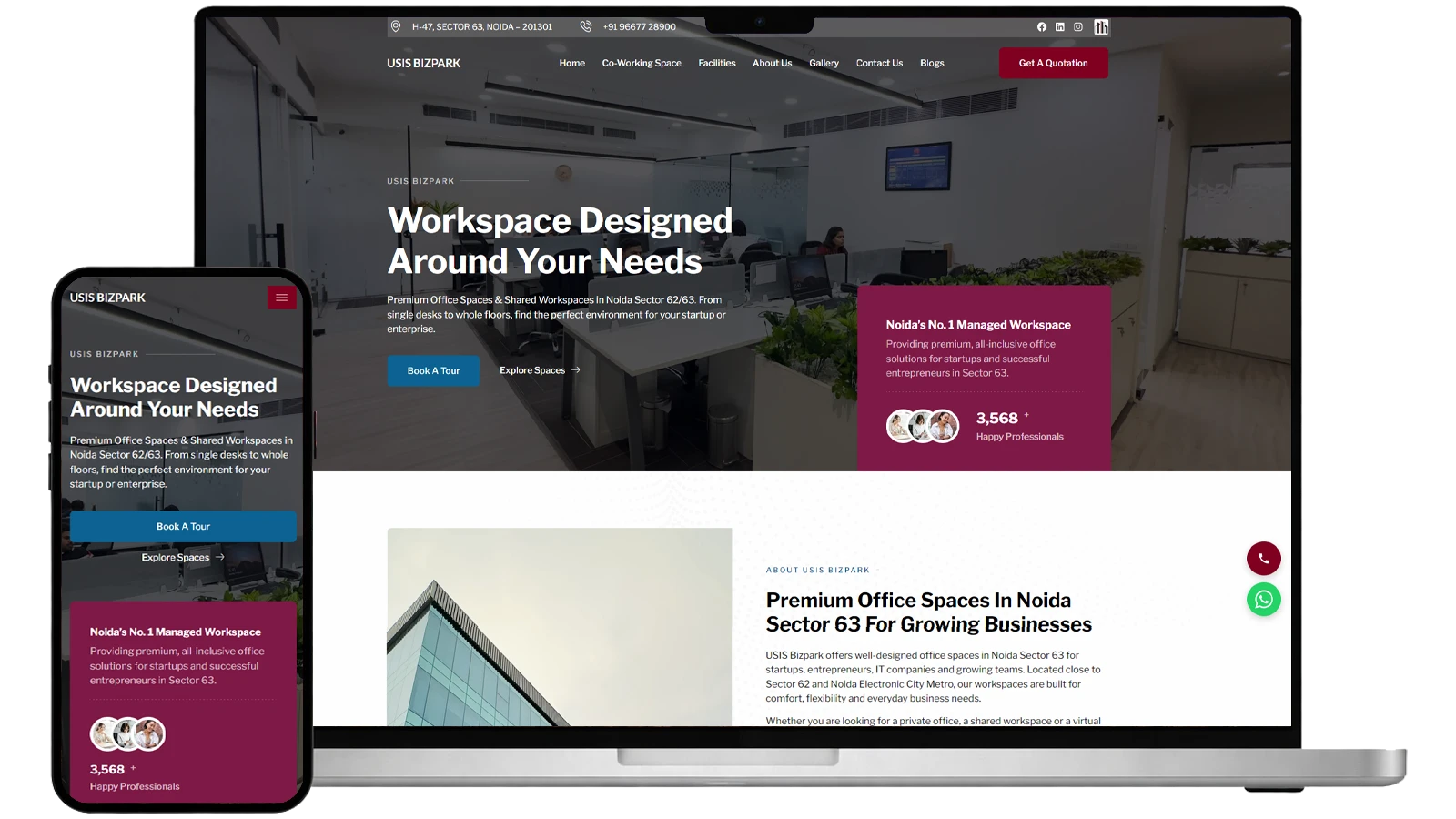 USIS - Office Space Website